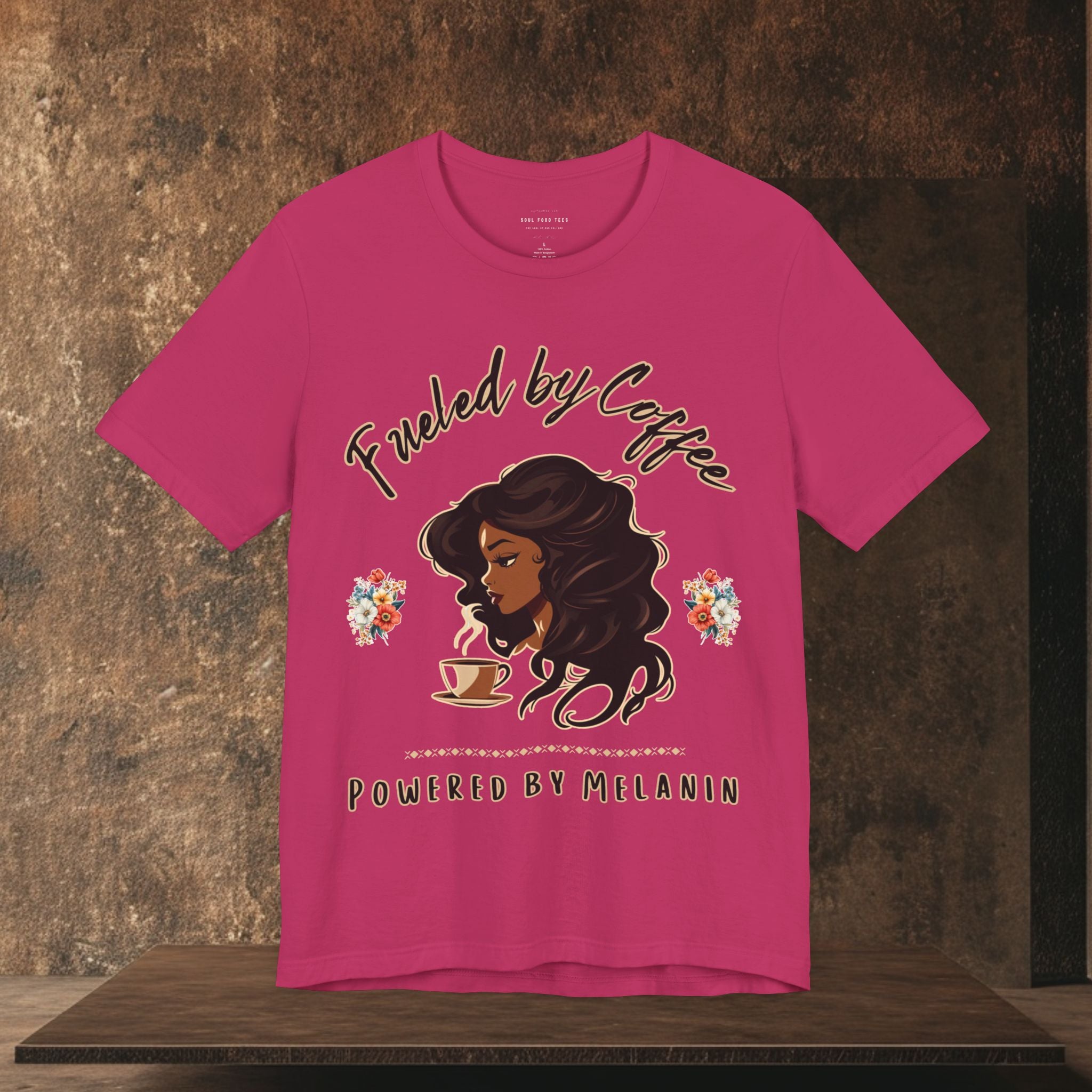 Fueled by Coffee, Powered by Melanin T Shirt