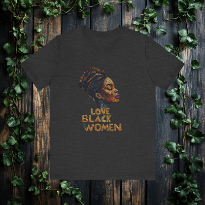 Love Black Women Mosaic T Shirt