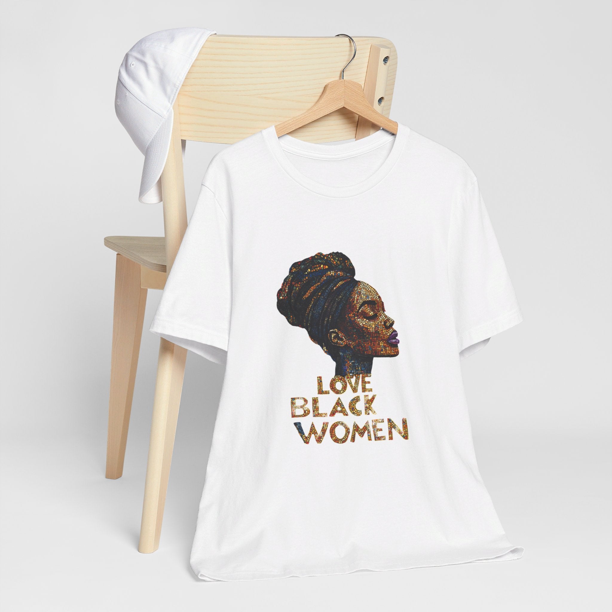 Love Black Women Mosaic T Shirt