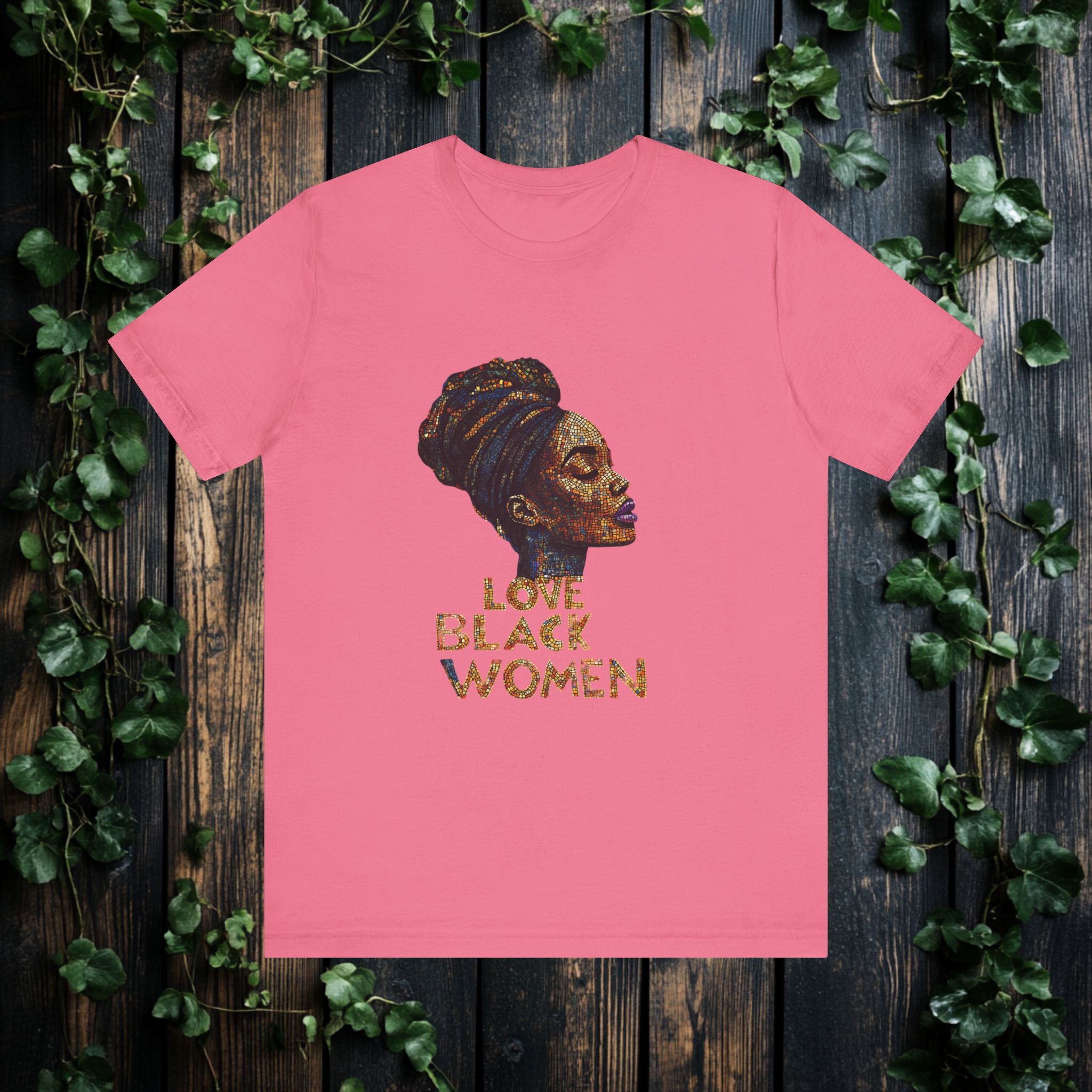 Love Black Women Mosaic T Shirt