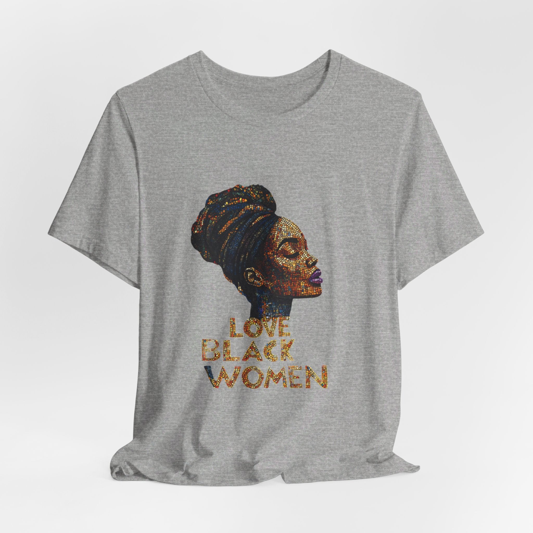 Love Black Women Mosaic T Shirt