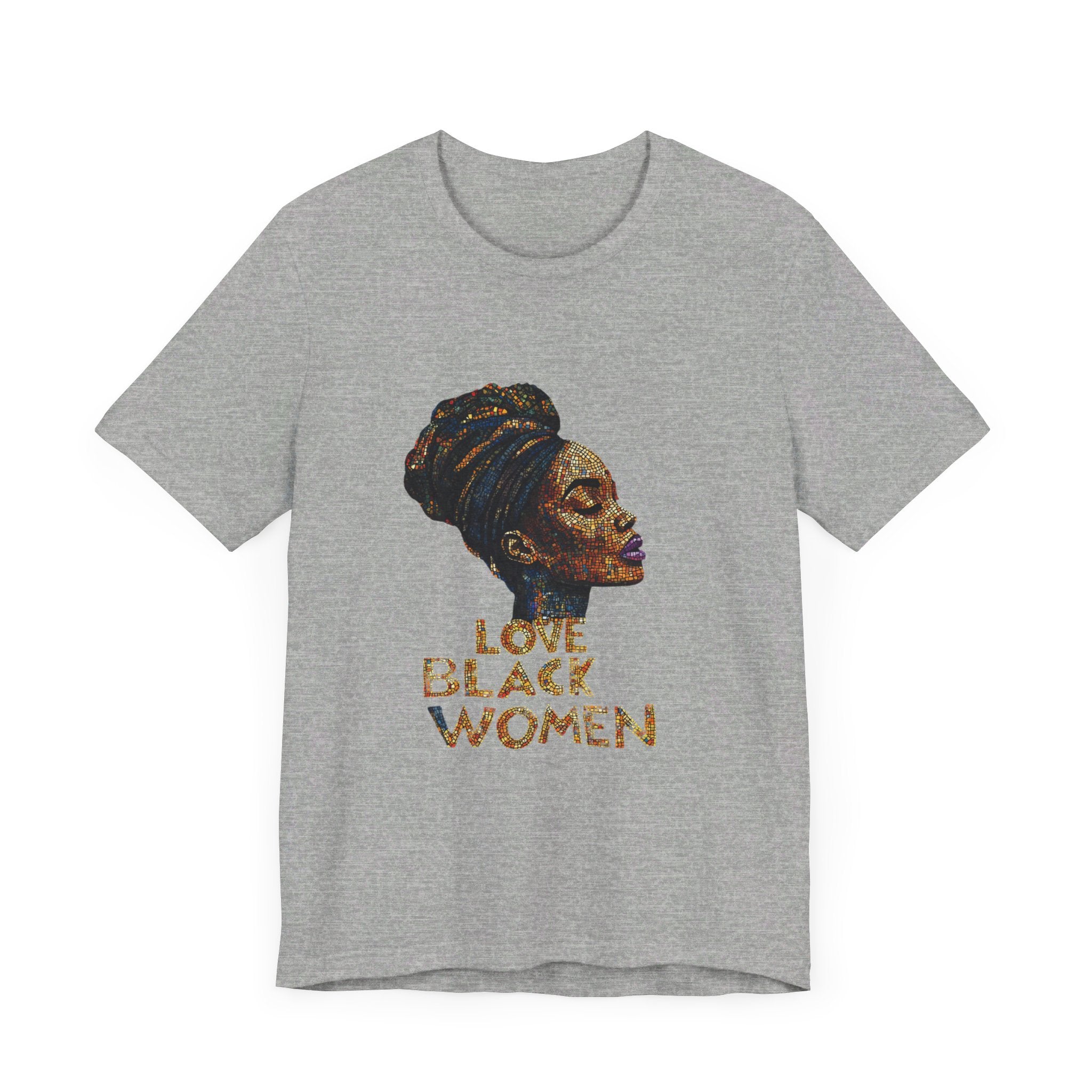 Love Black Women Mosaic T Shirt