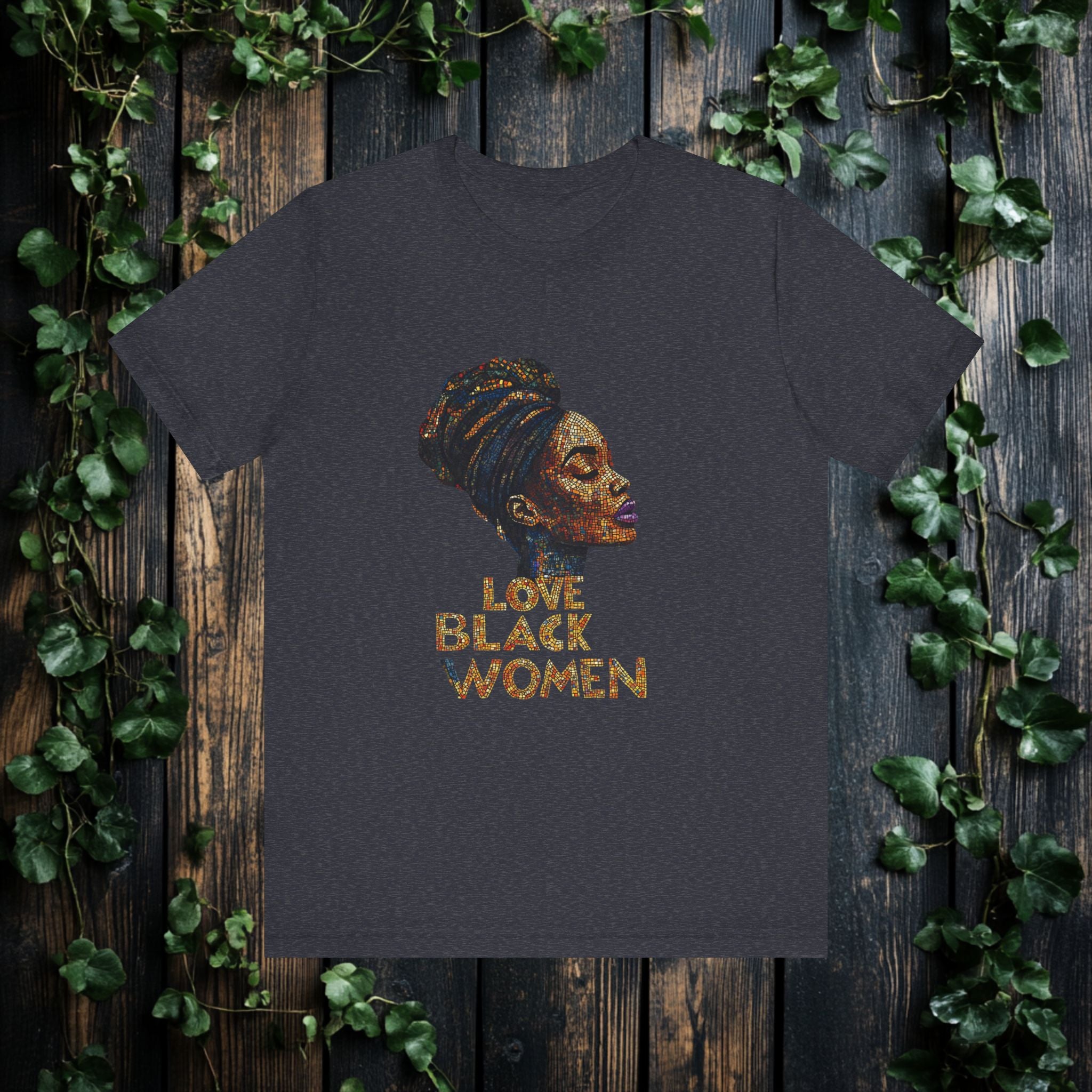 Love Black Women Mosaic T Shirt