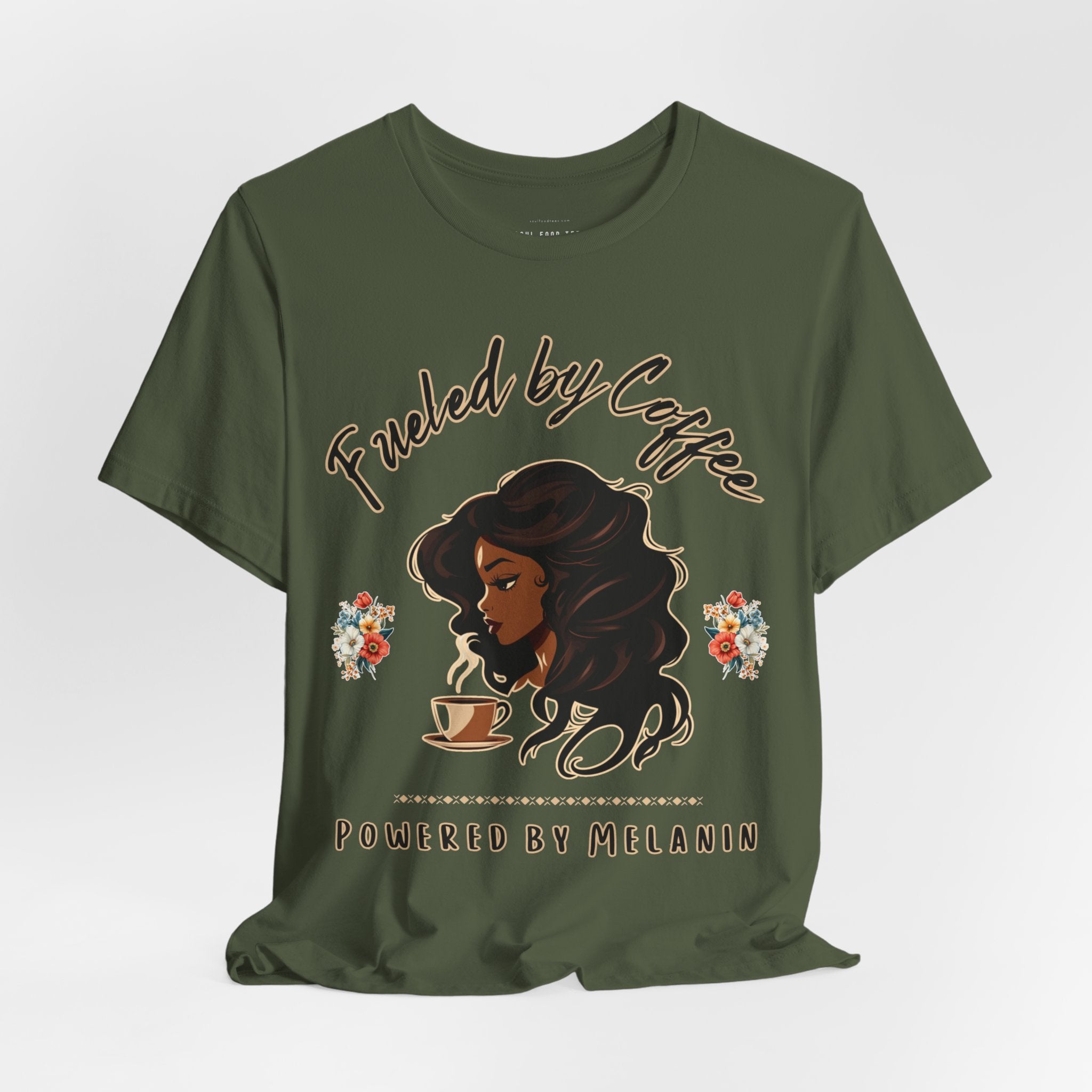 Fueled by Coffee, Powered by Melanin T Shirt