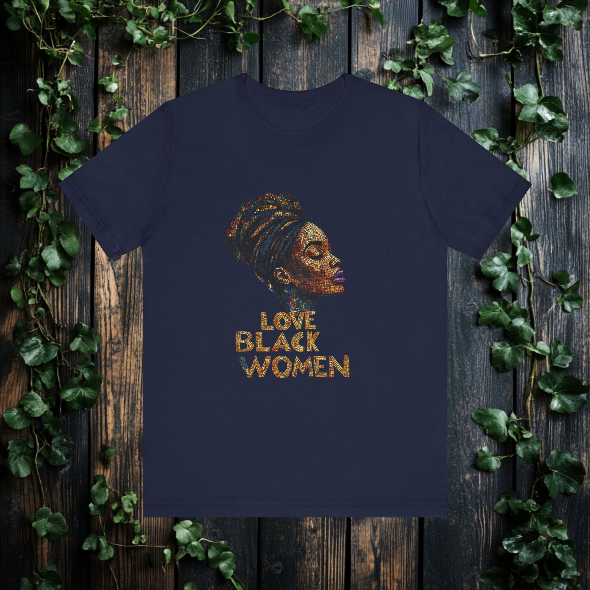 Love Black Women Mosaic T Shirt