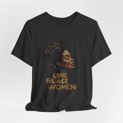 Love Black Women Mosaic T Shirt