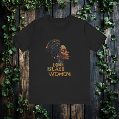 Love Black Women Mosaic T Shirt