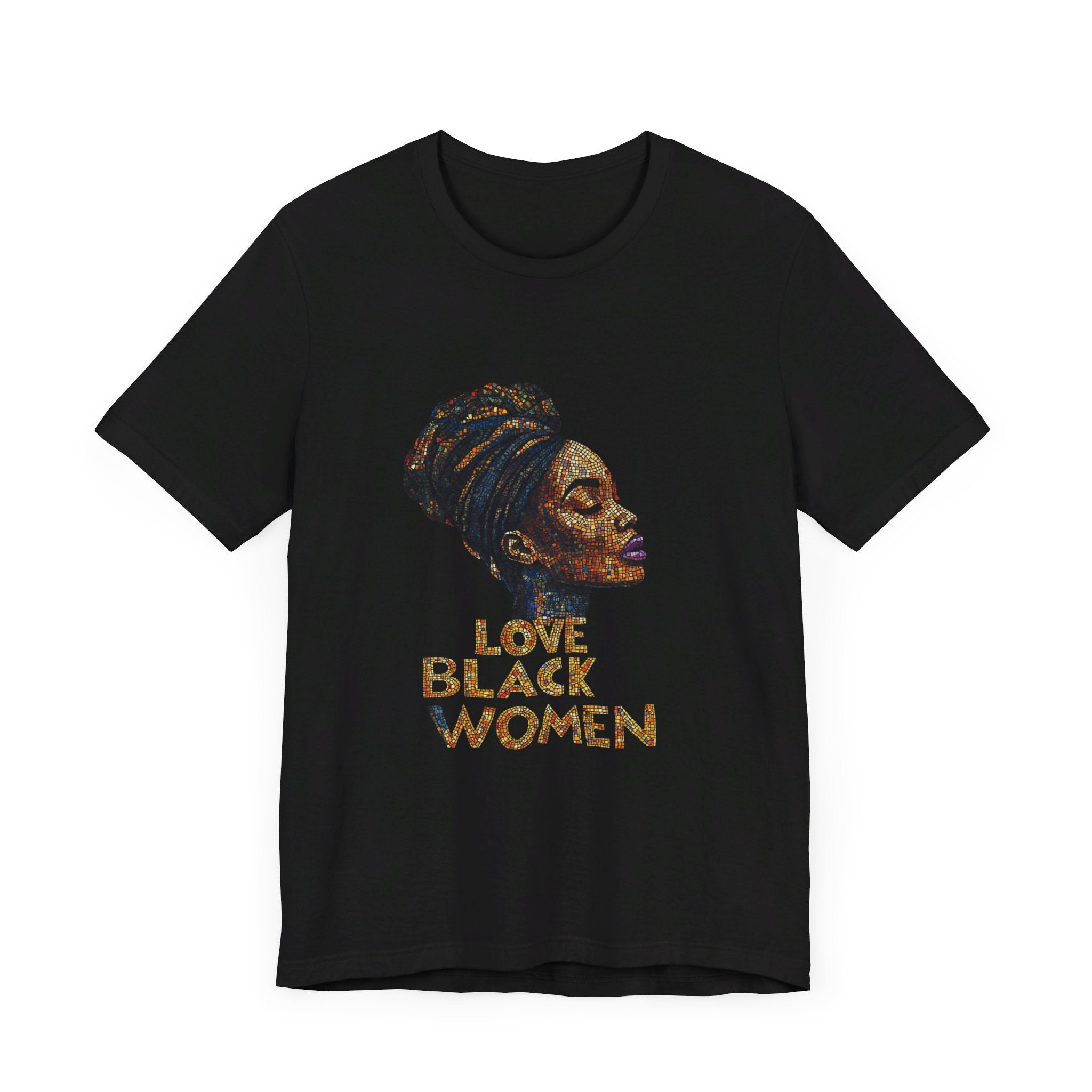 Love Black Women Mosaic T Shirt